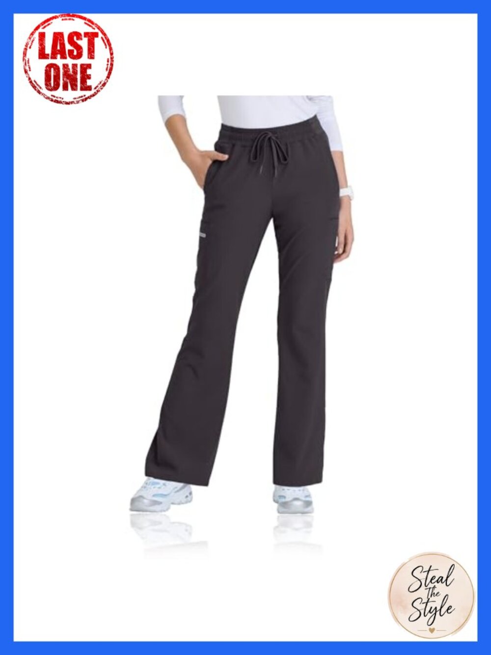 Women's Scrub Pants 4-Way Stretch 5 Pockets Medical Cargo